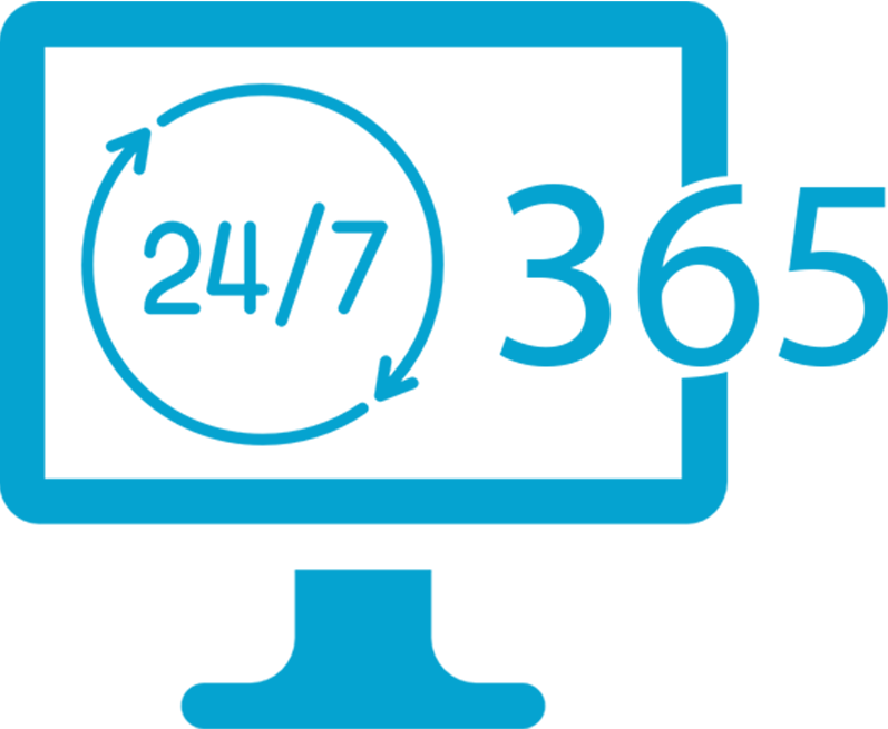 Server Monitoring Australia - 24 7 Clipart (797x655)