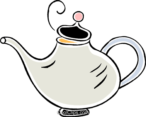 Teapot Royalty Free Vector Clip Art Illustration - Illustration (480x386)