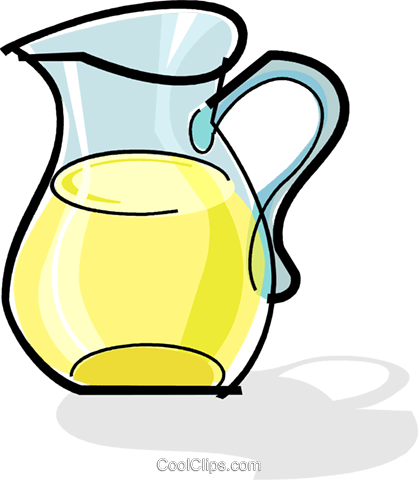 Jug Of Lemonade Royalty Free Vector Clip Art Illustration - Pitcher Of Lemonade Png (418x480)