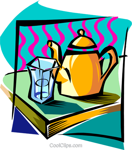 Teapot Abstract Royalty Free Vector Clip Art Illustration - Teapot Abstract Royalty Free Vector Clip Art Illustration (424x480)