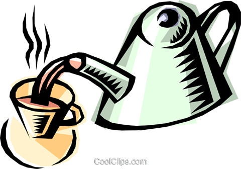 Teapot Royalty Free Vector Clip Art Illustration - Making A Drink Clipart (480x336)