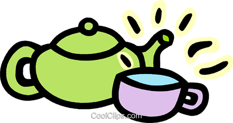 Teapot And Cups Royalty Free Vector Clip Art Illustration - Imagens De Bule Com Xícaras Png (480x253)