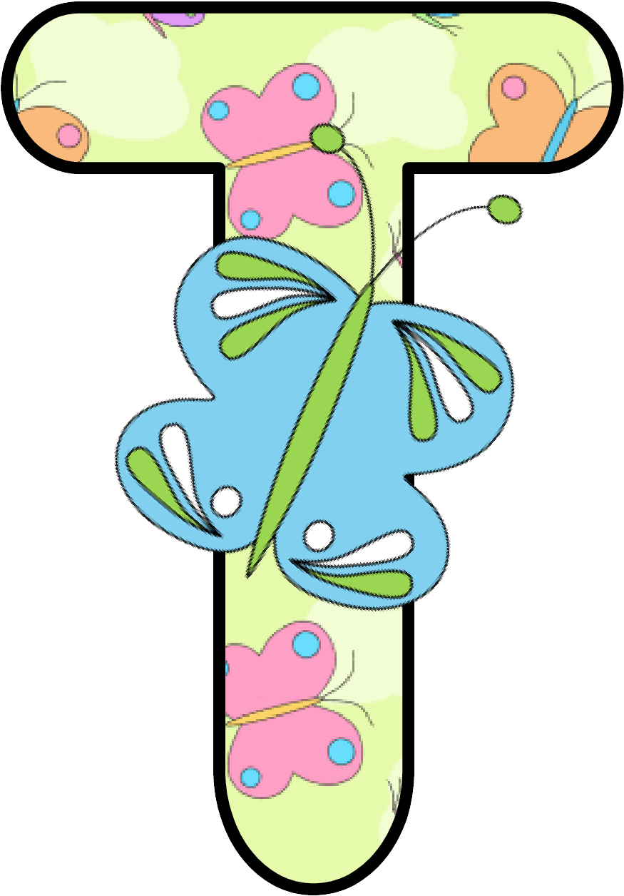 Ch B *✿* Alfabeto Mariposas De Kid Sparkz - Imagenes De Abecedario Con Mariposas T (937x1320)