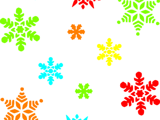 Snowflakes Clipart White Christmas - Snowflake Clipart Black And White (640x480)