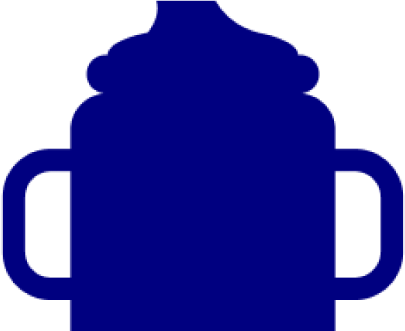 Snowflake Clipart Navy Blue - Baby Bottle Navy Blue Art Clip (640x480)