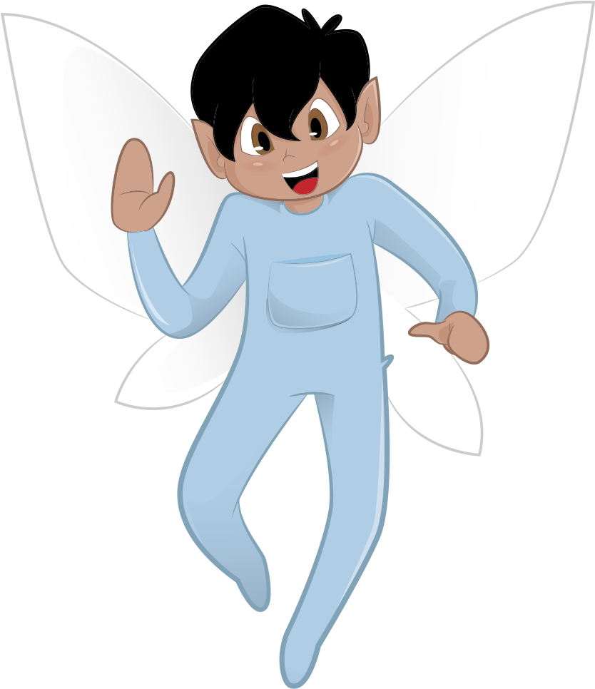 Png Transparent Boy Tyke With Dark Skin Tykes - Cartoon Boy Tooth Fairy (833x986)