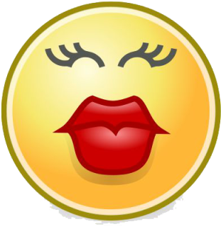 Kiss Smiley File - Kiss Face Clipart (400x400)