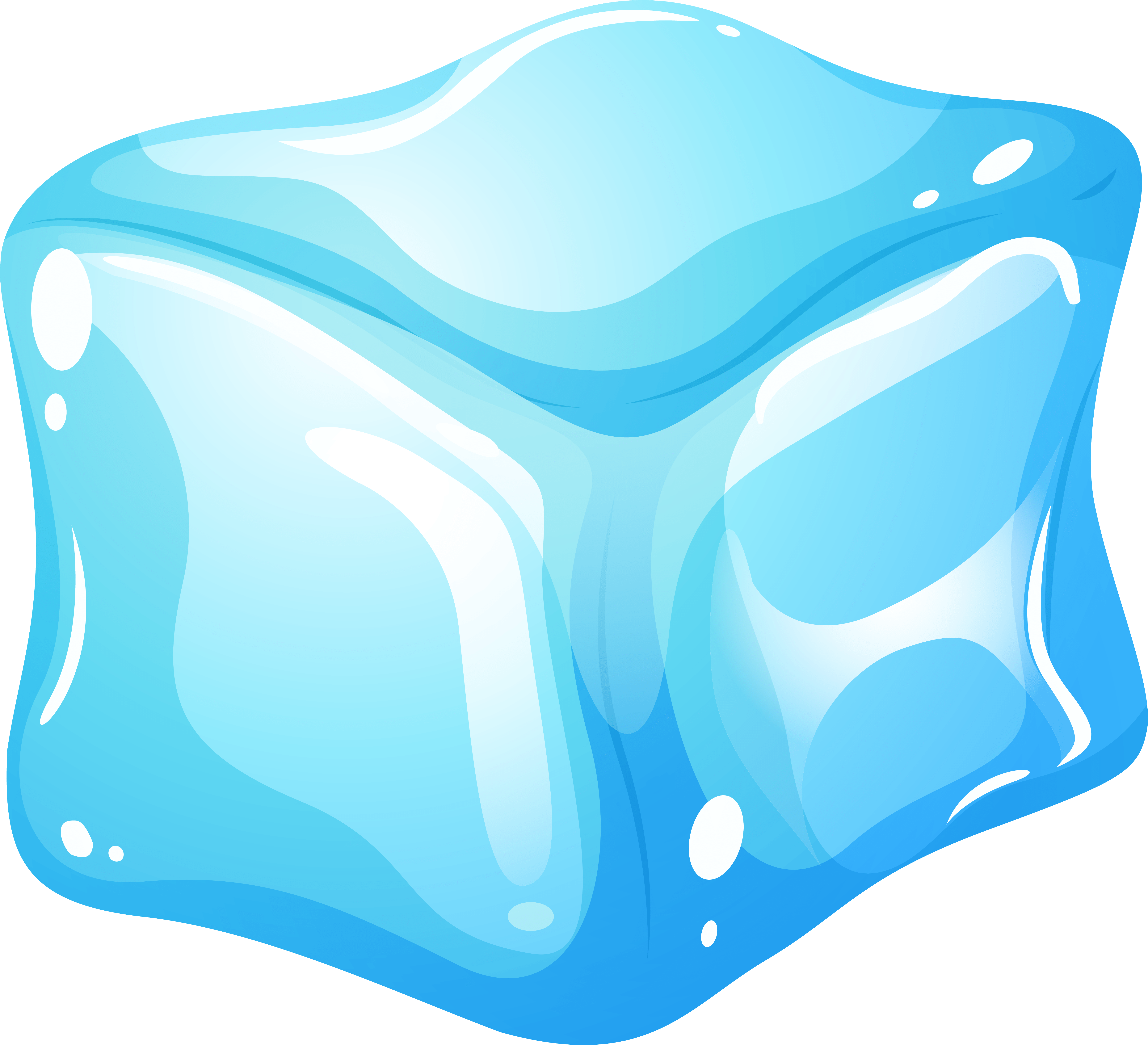 Free Png Ice Cube Blue Png Images Transparent - Ice Clipart Png (6136x5585)