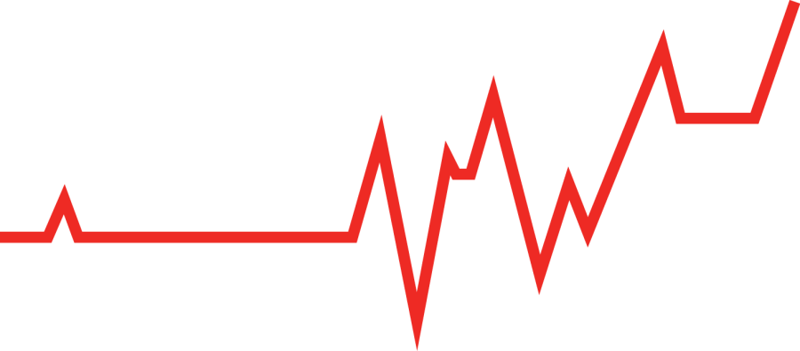 Nursing Graphics - Heart Rate Red Png (900x395)