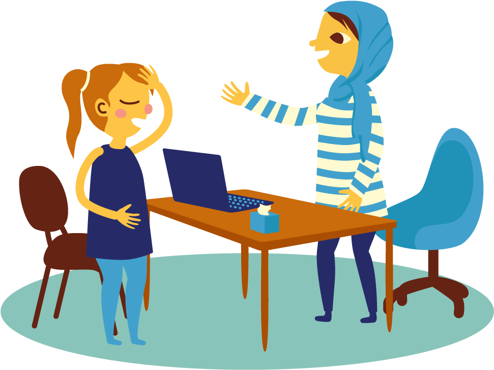 Banner Transparent Library School Health Care City - Cartoon (1280x1000)