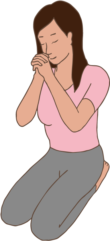 A Woman Praying - Sitting (842x842)