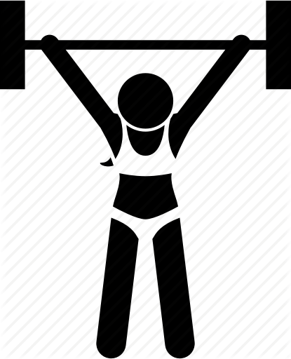 Clip Art Black And White Jobs And Occupations By Gan - Gym Woman Icon Png (415x512)