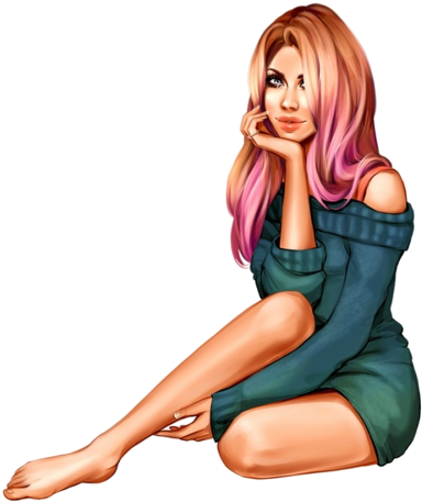 Sexy Cartoons, Cartoon Art, Pretty Pictures, Pretty - Ellie Milk Tube Psp (417x500)