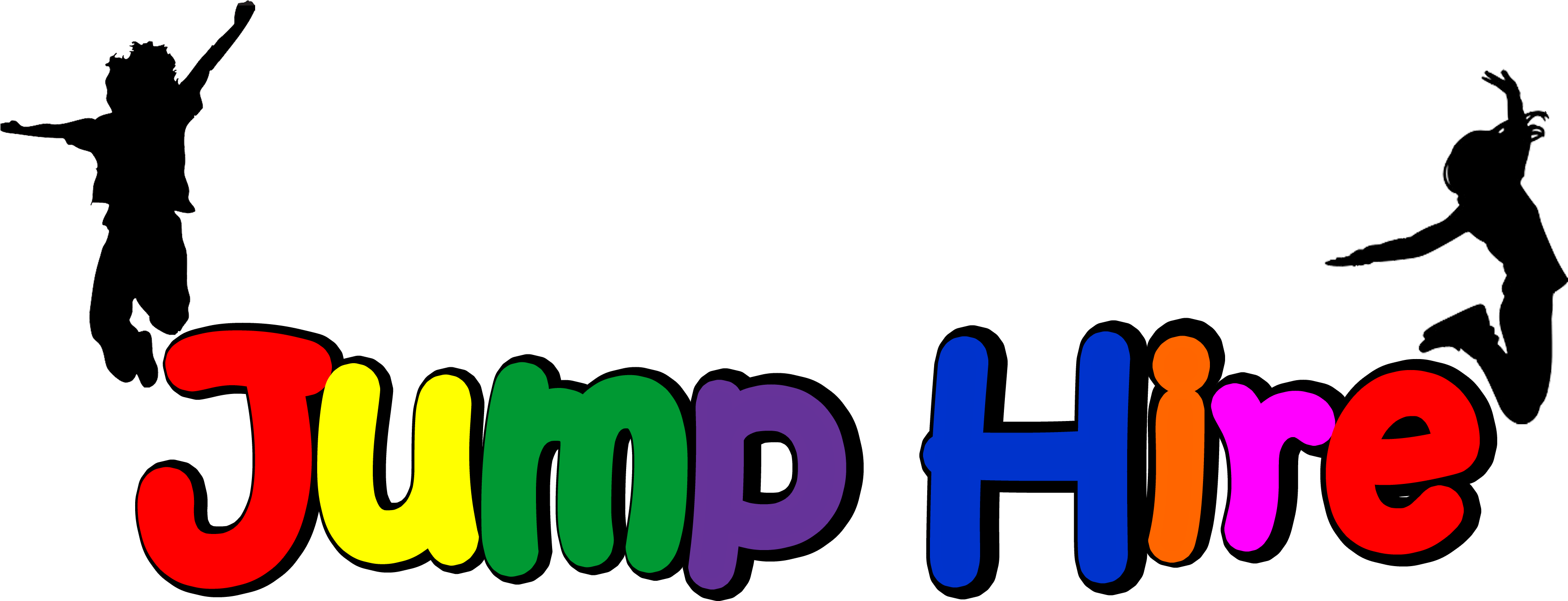 Jump Hire - Kid Jumping Silhouette (3508x1562)