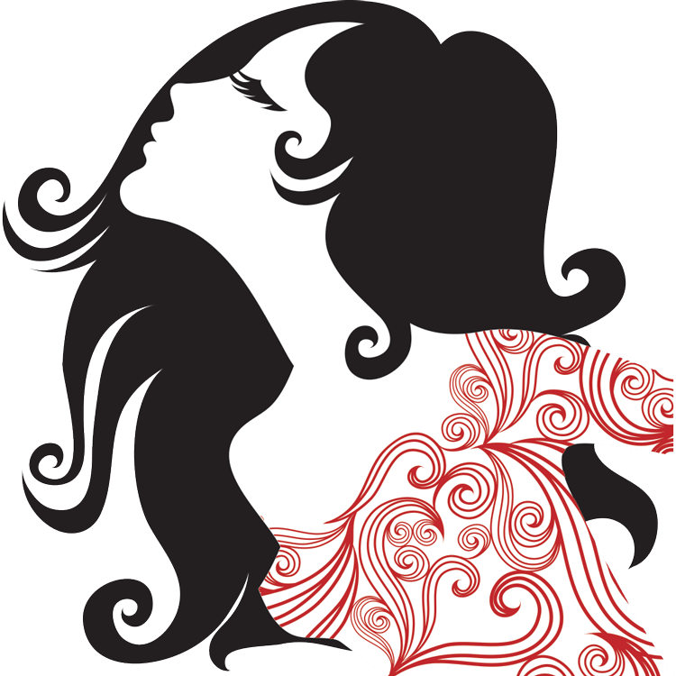 Little Miss Sexy Pot Graphic - Spa Salon Stylish Sticker Vinyl Wall Art, Black (750x750)