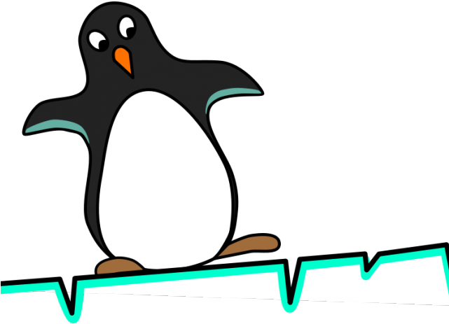 King Penguin Clipart Clip Art - Penguin On Iceberg Clipart (640x480)