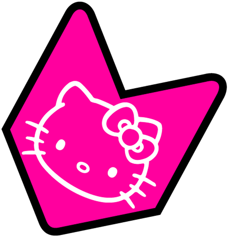 Jdm Logo Hello Kitty Decal - Hello Kitty (800x800)