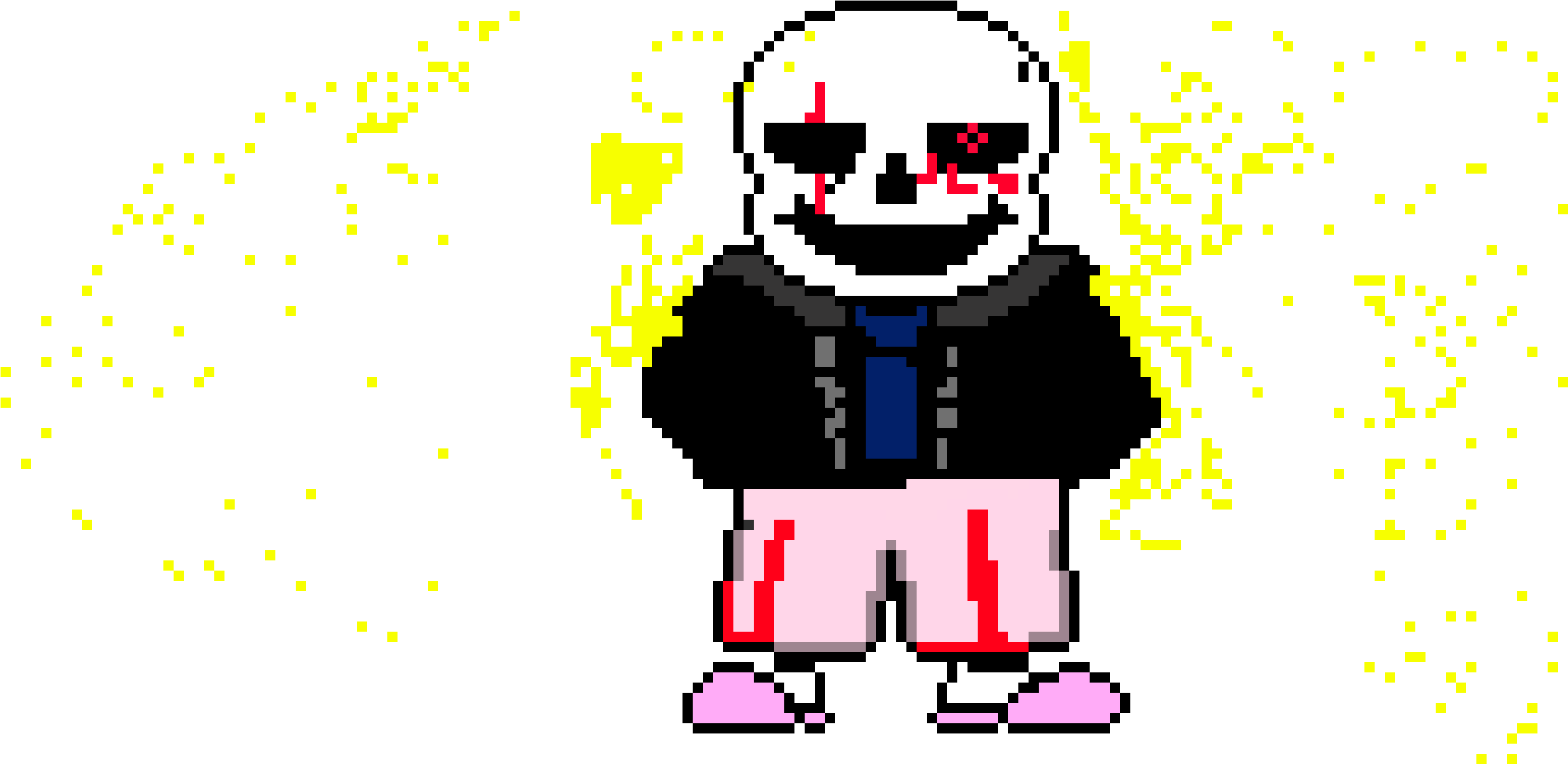 Void Sans [with Stars In The Background] - Cartoon (2880x1422)