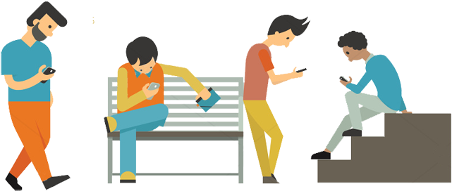 Image Transparent A Complete Guide To Help You Create - Mobile Addiction Clipart (660x309)