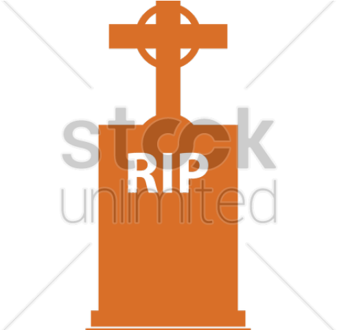 Gravestone Clipart Rip Cross - Headstone (640x480)