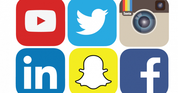 Social Media Icons - Social Media Logo Transparent (570x300)