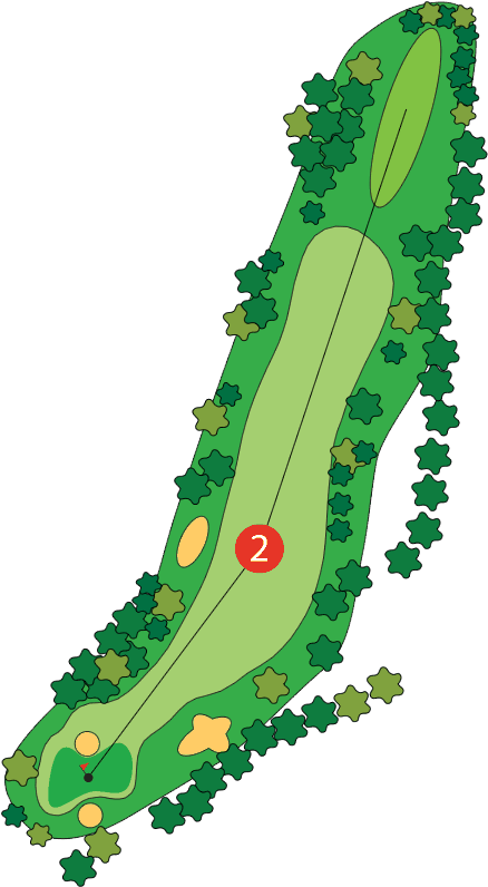 Freeway Golf Course Layout - Illustration (490x851)