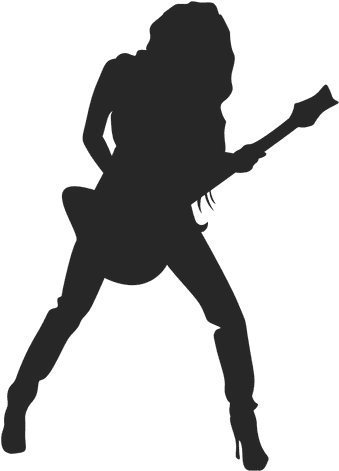 Clip Art Free Stock Player Clipart Female Guitarist - Neil Berg 50 Years Of Rock And Roll (512x512)