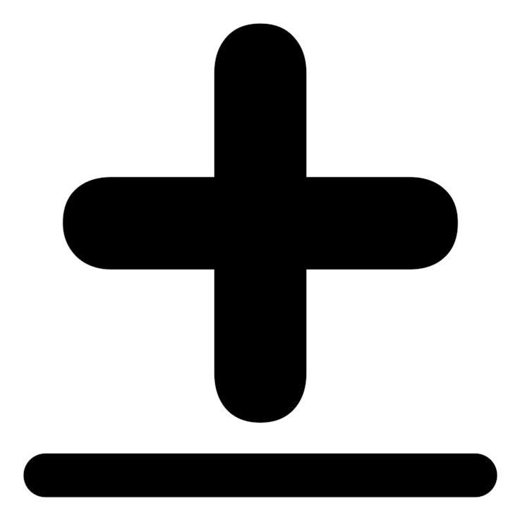 All Photo Png Clipart - Plus And Minus Signs (750x750)