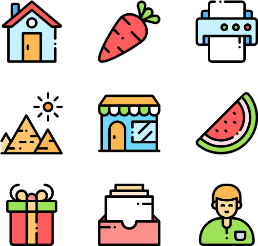 Detailed Rounded Icon Family - Restaurant Menu Icon Vector (600x564)