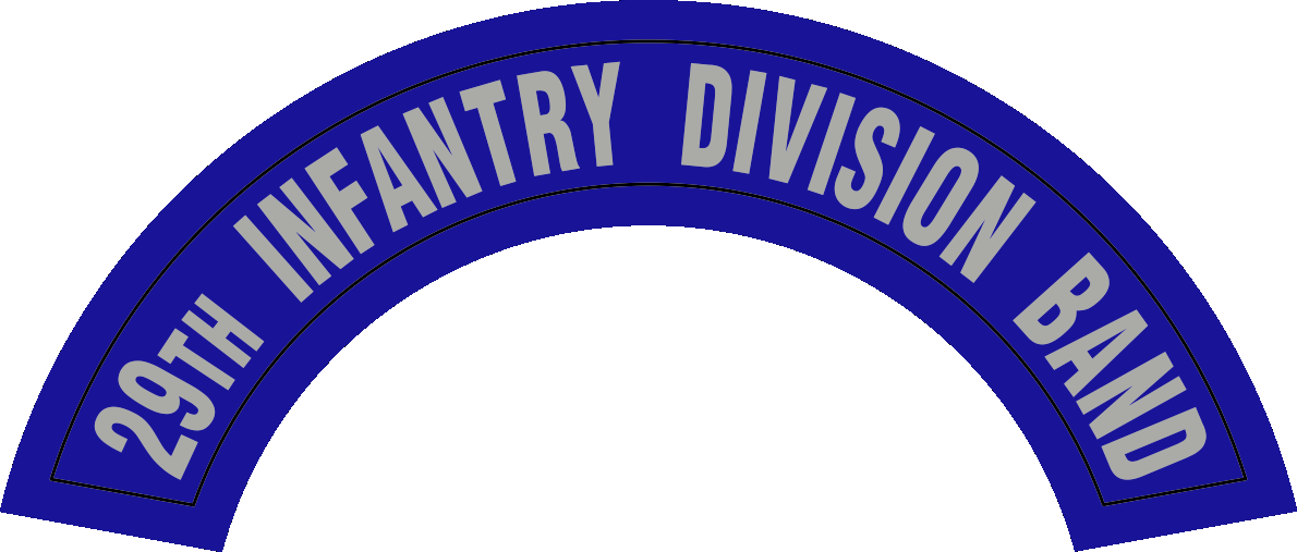 Us Army 29th Inf Div Band Tab - Us Army 29th Inf Div Band Tab (1190x507)