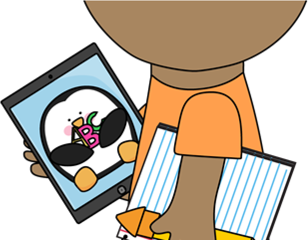 Ipad Clipart Writing Center - Students Using Technology Clipart (640x480)