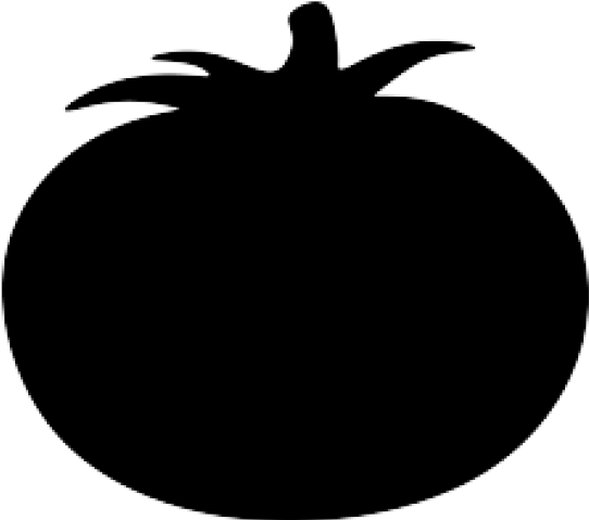 Tomato Clipart Silhouette - Tomato Silhouette (640x480)