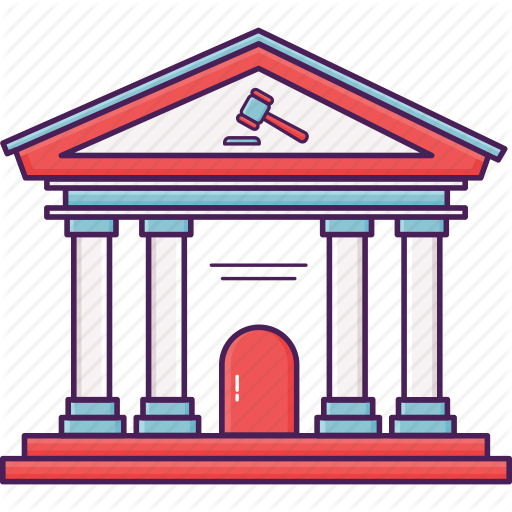 Courthouse Clipart Court Decision - Illustration (512x512)