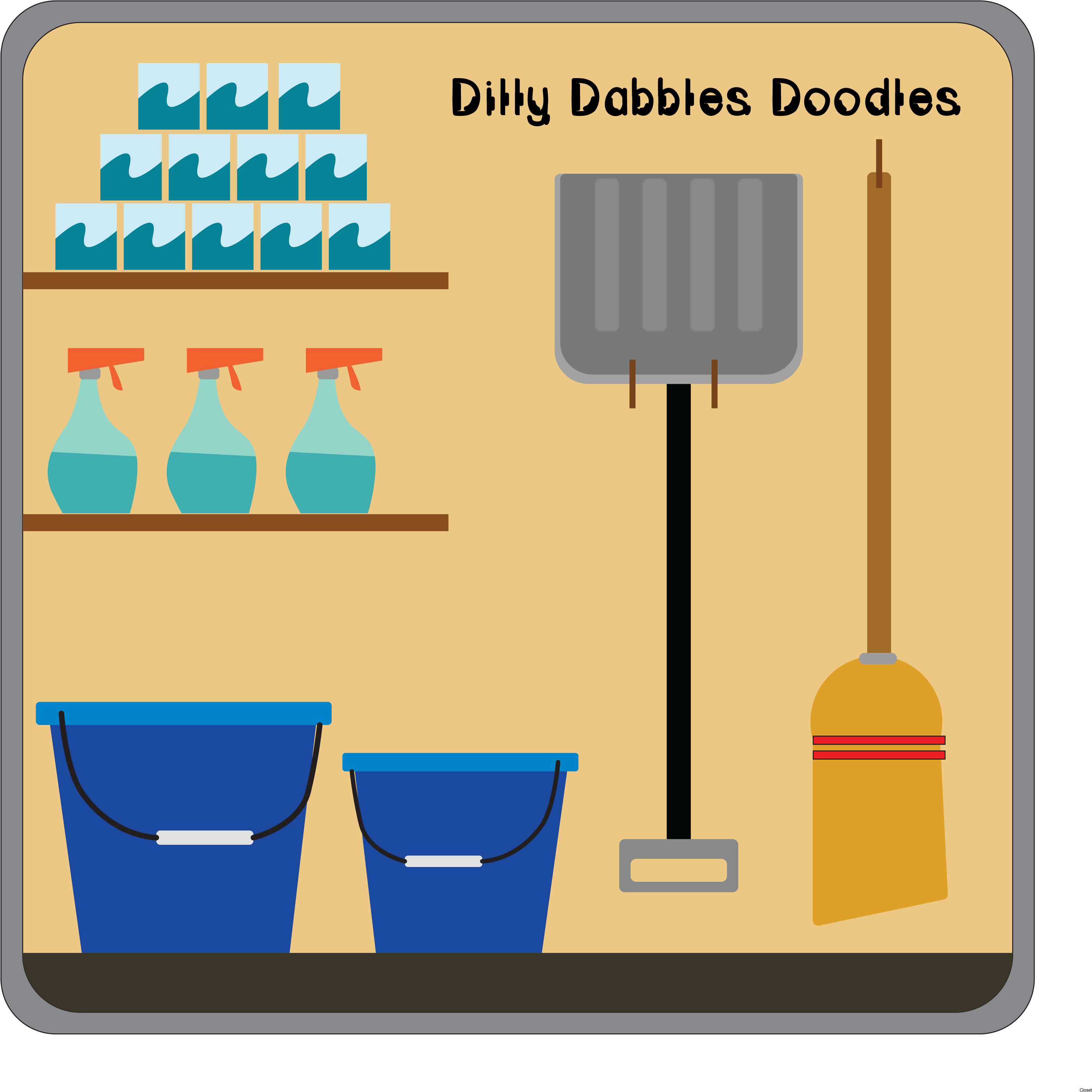 Closet Clipart - Clip Art (3192x3192)