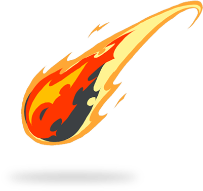 Clipart Comet Fire Icon Transparent Wind Clip Art Transparent - Comet Drawing (400x400)