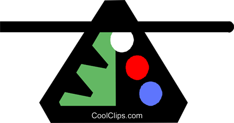 Pool Cue With Balls Royalty Free Vector Clip Art Illustration - Traffic Sign (480x252)