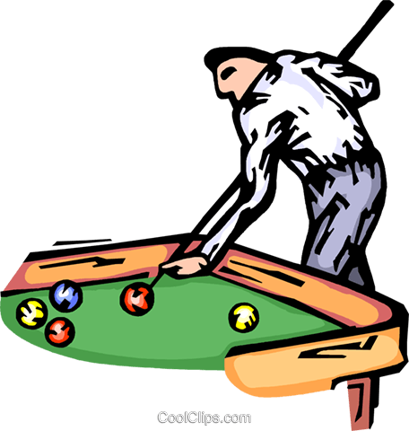 Pool Player Royalty Free Vector Clip Art Illustration - Pool Player Royalty Free Vector Clip Art Illustration (456x480)