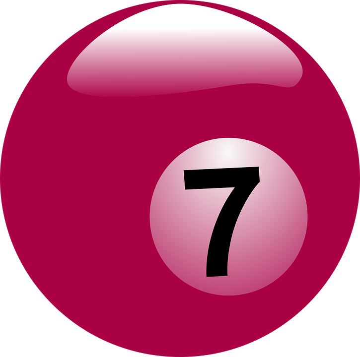 Billiard Ball Clipart Bola - 7 Billiard Ball Png (725x720)