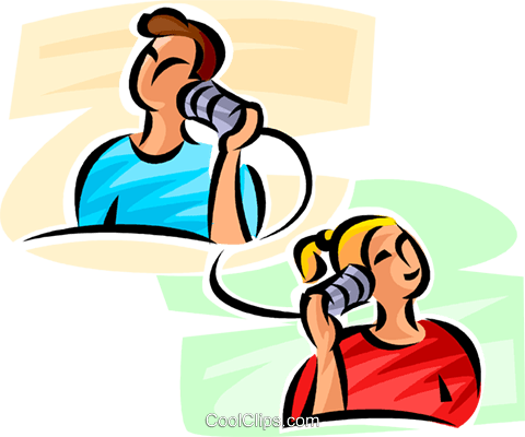 People Talking On The Telephone Royalty Free Vector - Pessoas Falando Ao Telefone (480x400)
