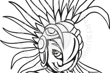 Jpg Freeuse Stock Warrior Face K Pictures Full Hq Wallpaper - Aztec (450x300)