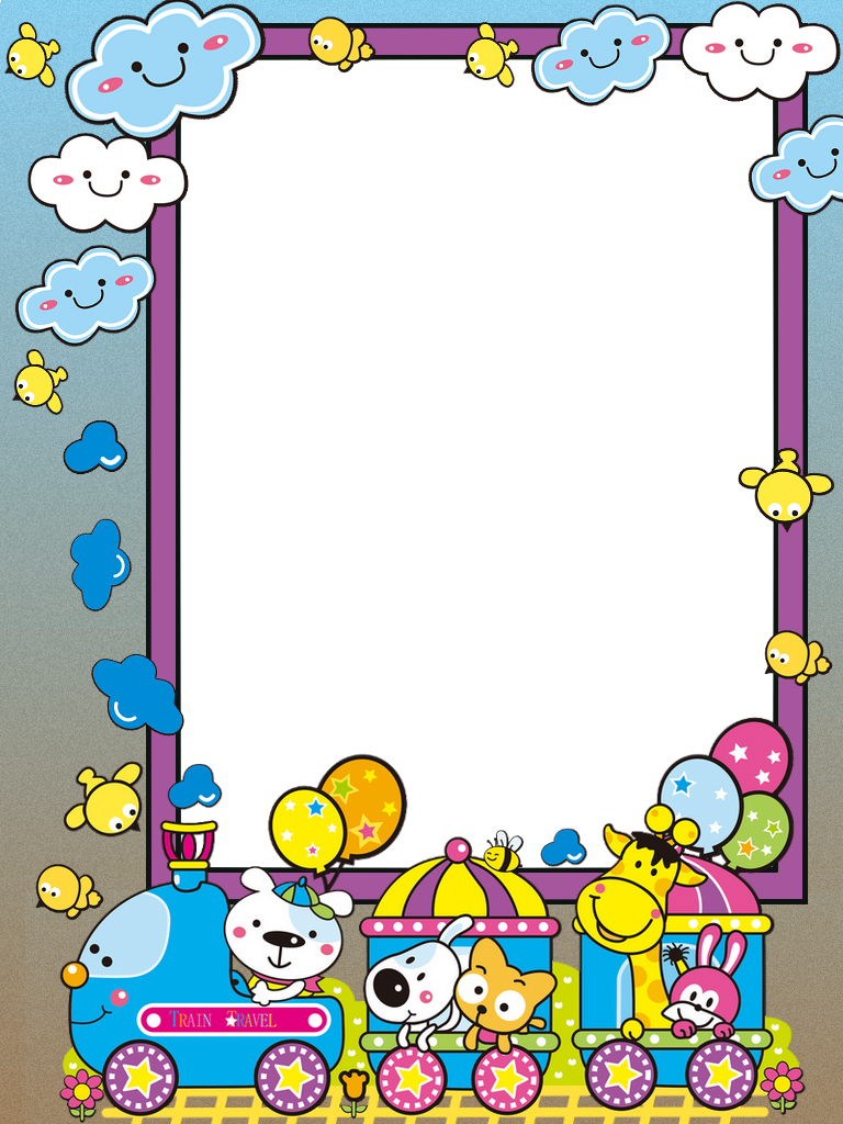 Borders And Frames, Border Design, Art School, Clip - Blancho Bedding Animal Train - Wall Decals Stickers - (768x1024) Png Clipart Download Borders And Frames, Border Design, Art School, Clip - Blancho Bedding Animal Train - Wall Decals Stickers - (768x1024) Png Clipart Download