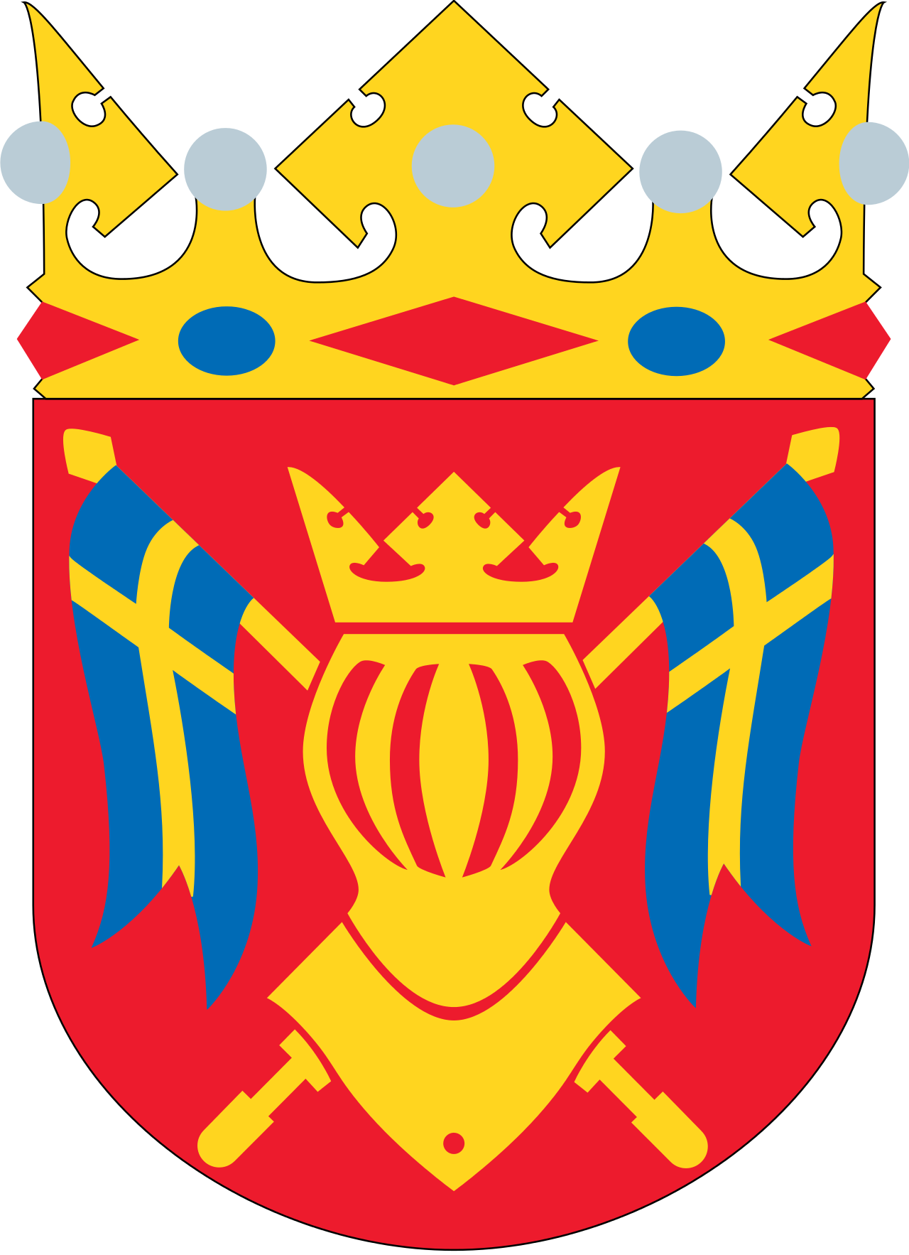 Southwest Finland - Finland Proper Flag (1280x1766)