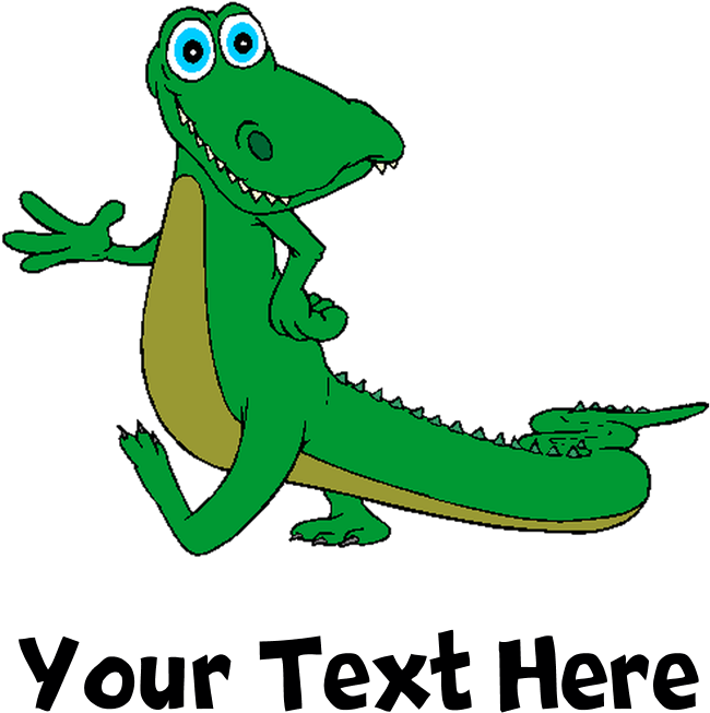 Cartoon Alligator Custom Canvas Lunch Bag By - Hockey Player Pillow Case (700x700)