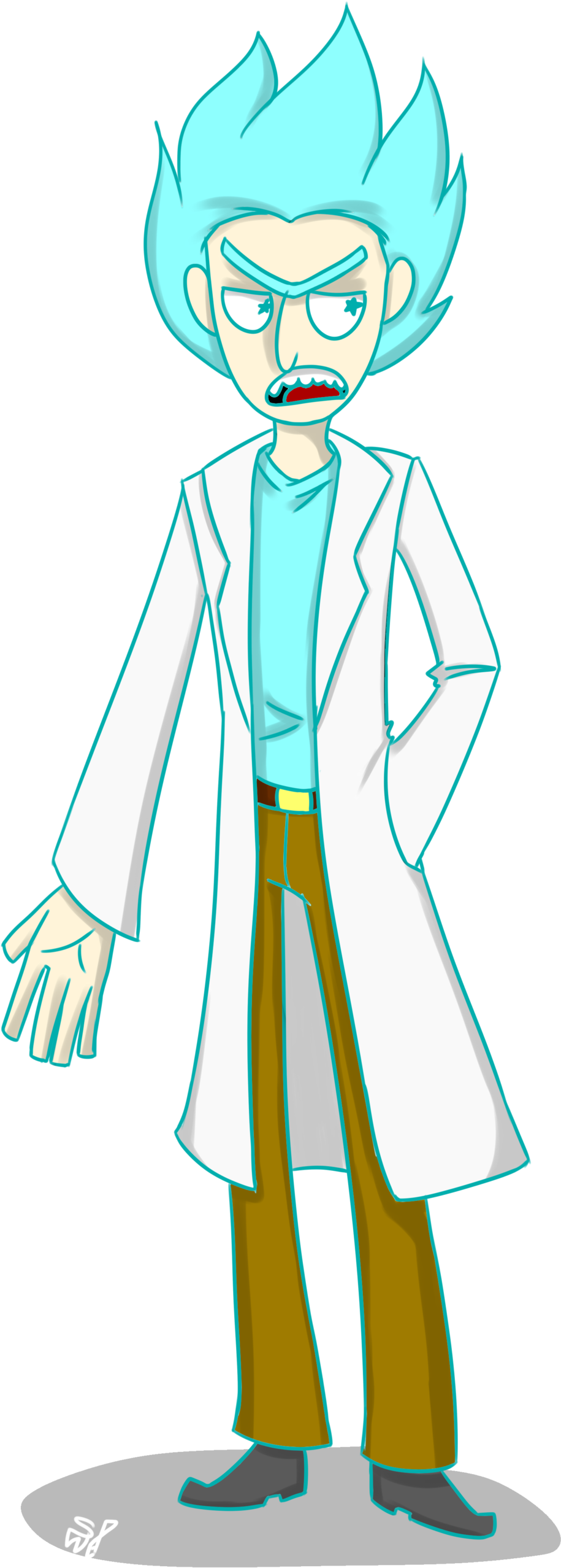 Rick Sanchez Transparent Rick Sanchez By Thenightmaregirls - Comics (1024x2608)