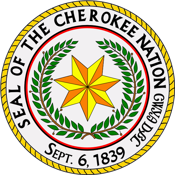 Clip Art Royalty Free Library File Great Seal Of The - Cherokee Nation Seal (607x600)