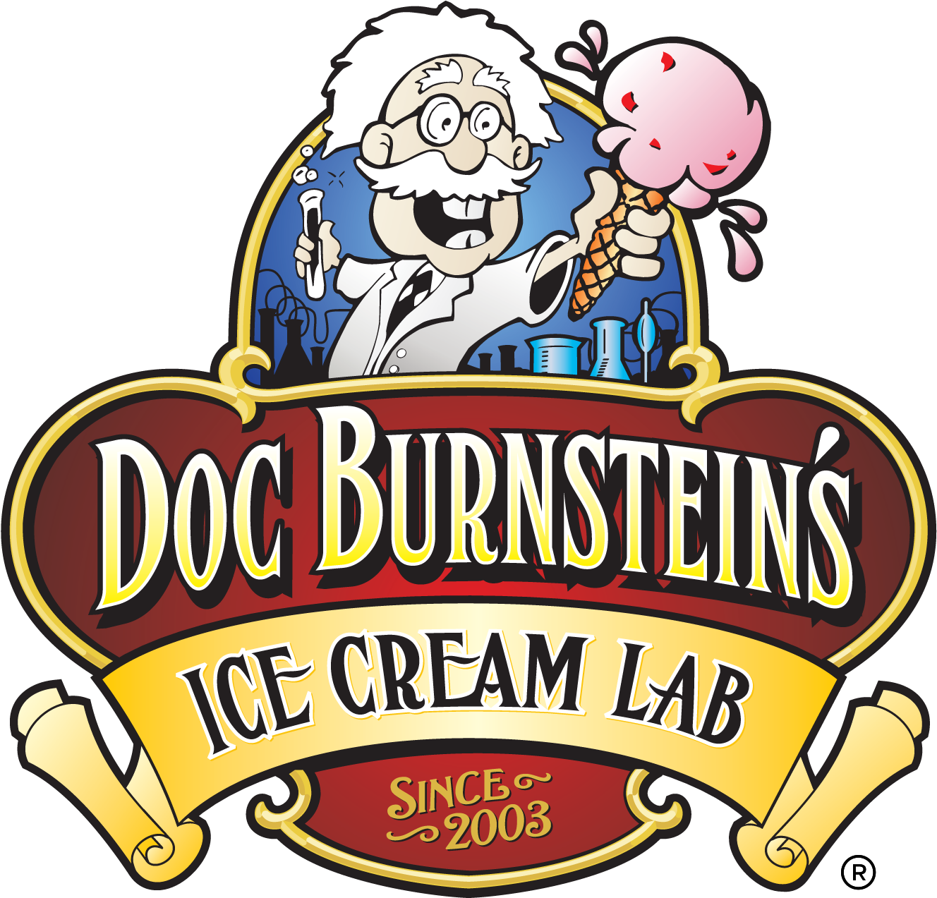 Wear Your Pajamas-it's International Ice Cream For - Doc Burnstein's Ice Cream Lab (1372x1385)
