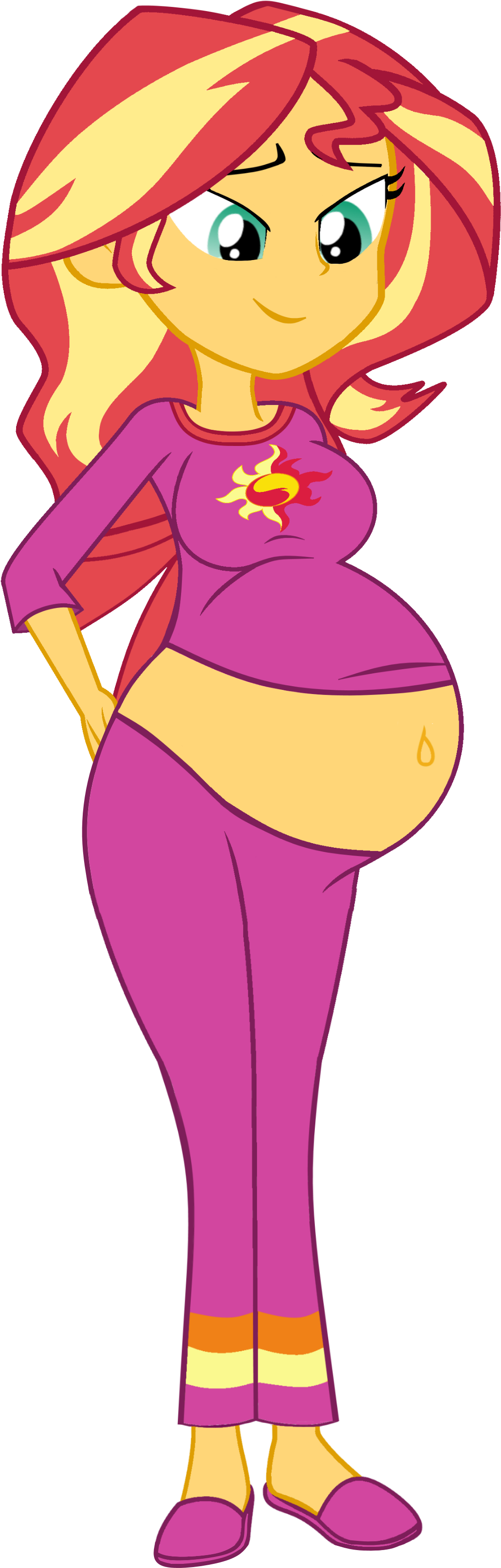 #1736761 - Artist - Myfavoritepreggopics, Artist - - Mlp Eg Sunset Shimmer Pregnant Derpibooru (1253x3470)
