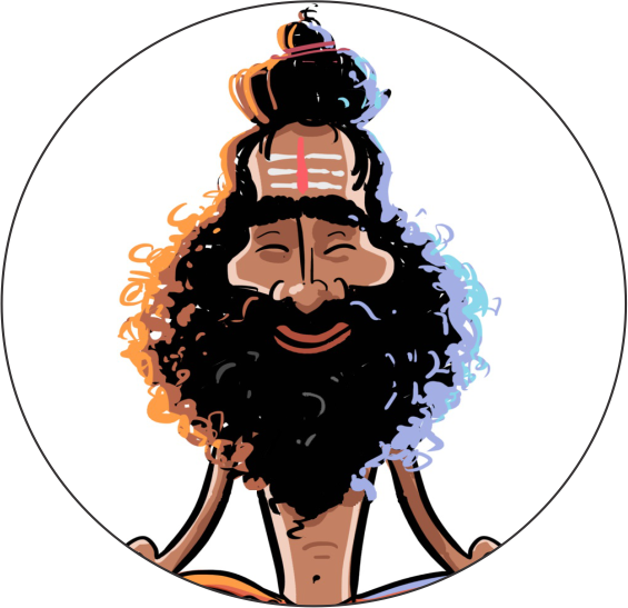 Social Babaji - Cartoon Baba Ji (565x547)