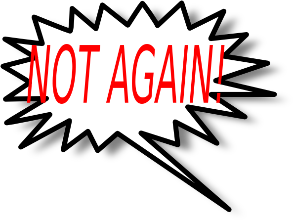 Not Again - Star Burst Clip Art (600x451)