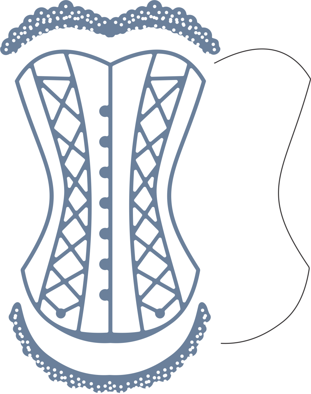 Cheery Lynn Designs - Cheery Lynn Designs B363 Corset W/angel Wing (steampunk (1008x1280)